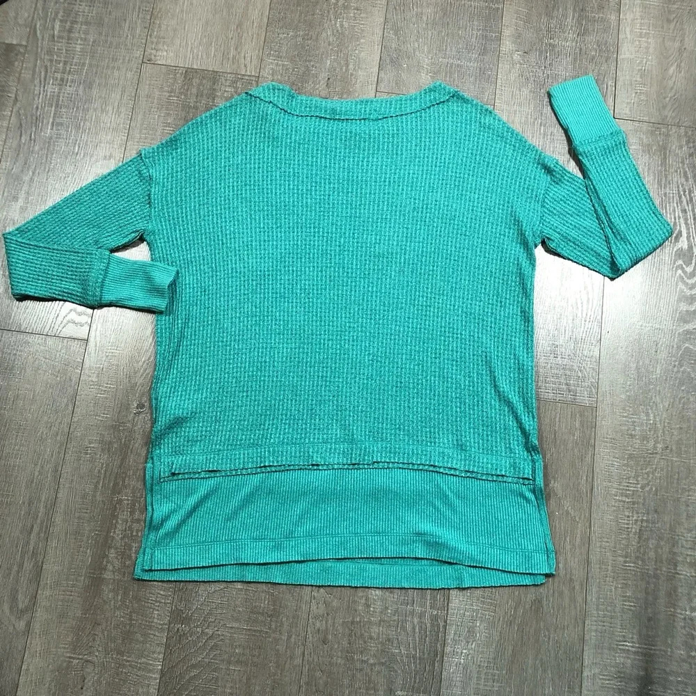 Free people North Shore Aqua Bright Thermal Tunic Size Small